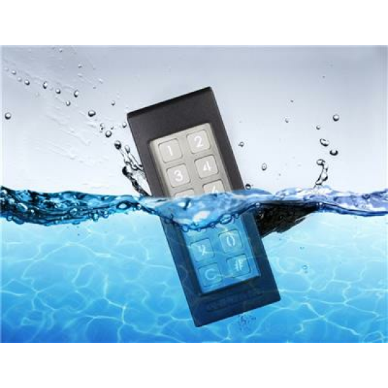 SLIMSTONE-2-9005 Weerbestendig codeklavier met 2 interne relais in RAL 9005