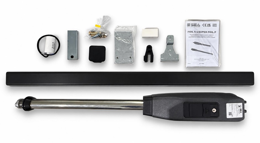 SUPER FOIL P 230V - met eindondersteuning - slag 500 met RT Absolute Encoder - Kleur zwart