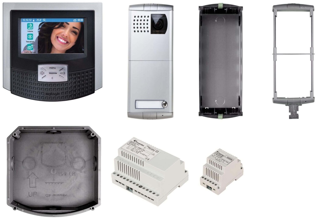 KIT VIDEO-GRIJS-HANDENVRIJ-KLEUR-TOUCH-MYLOGIC-PROFILO-DUO I Farfisa 