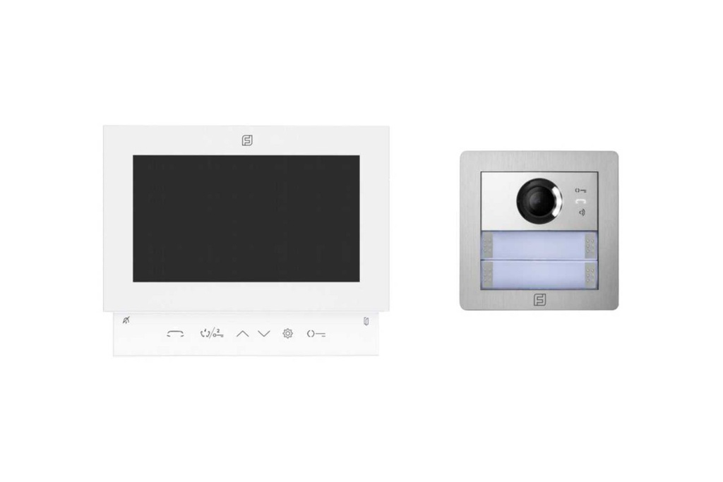 KIT VIDEO-BLANC-MAINS LIBRES-COULEUR-PLUGGY PLUS