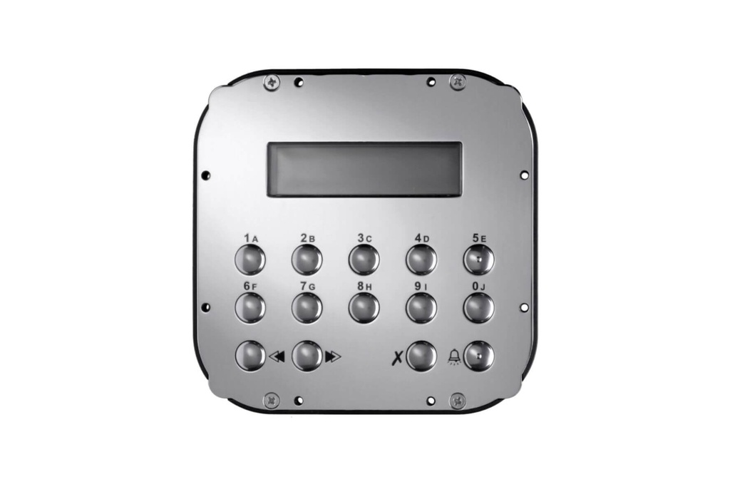 FRONTPLATE WITH DIGITAL CALL, KEYPAD AND DISPLAY-MATRIX STYL