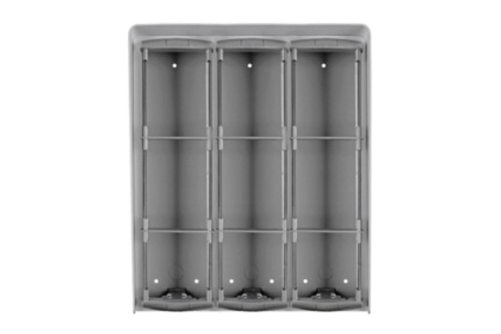 OPBOUWBEHUIZING MET REGENAFSCHERMING VOOR 3 X 3 M-PROFILO