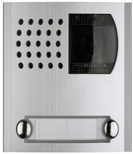 FRONTPLAAT ZW/W CAMERA-VERSTERKER-2 X 1 KN-PROFILO-CONV. ELO