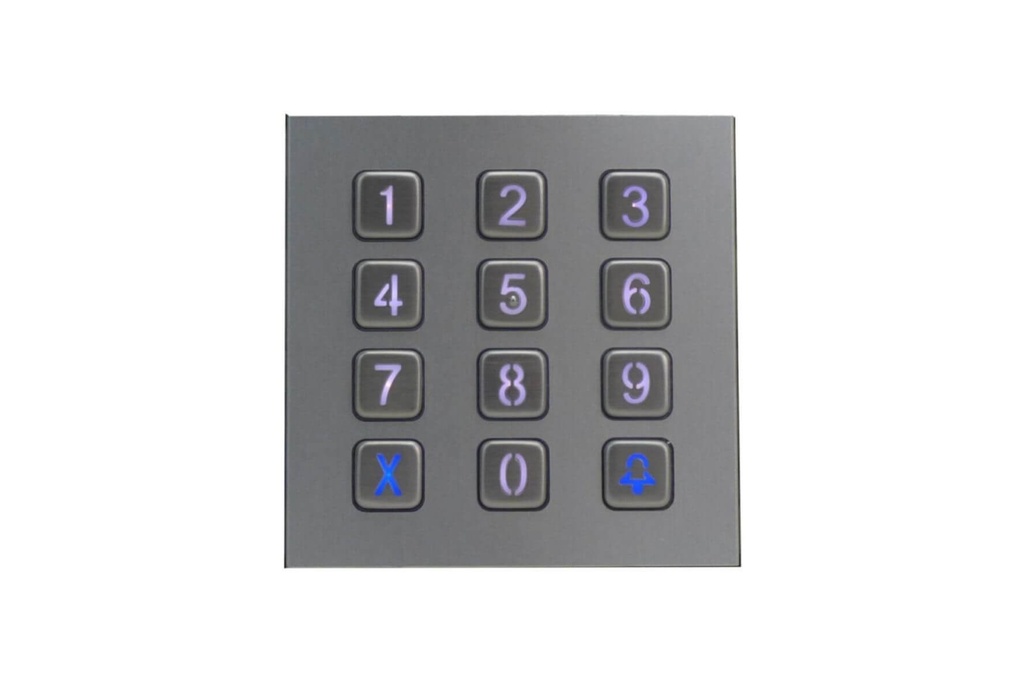 FRONTPLATE WITH DIGITAL CALL AND KEYPAD-ALBA-DUO-MYCOM