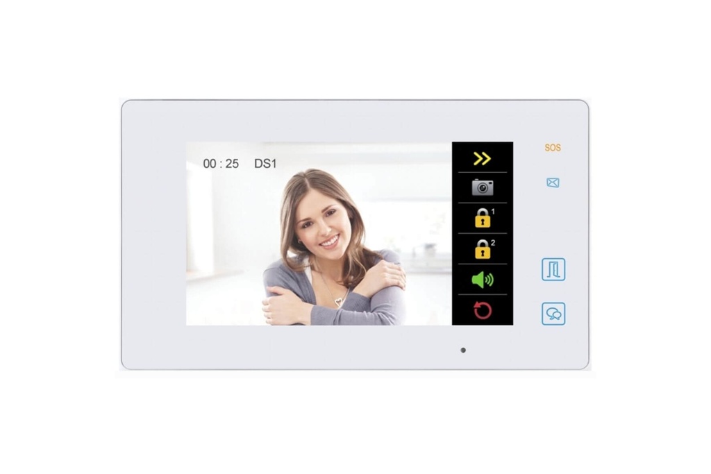 MONITEUR-BLANC-MAINS LIBRES-COULEUR-3 BT-TOUCH-SEE EASY-2 FI