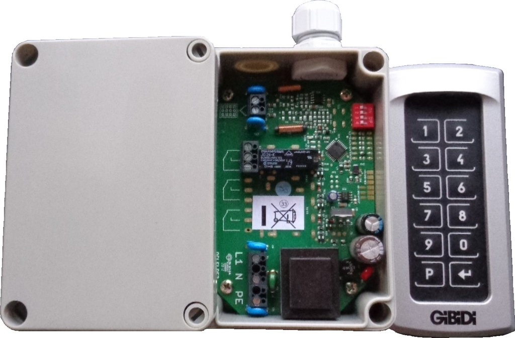 DCEL2  230V IP 65 + KCTL 1  AP (GIBIDI LOGO)