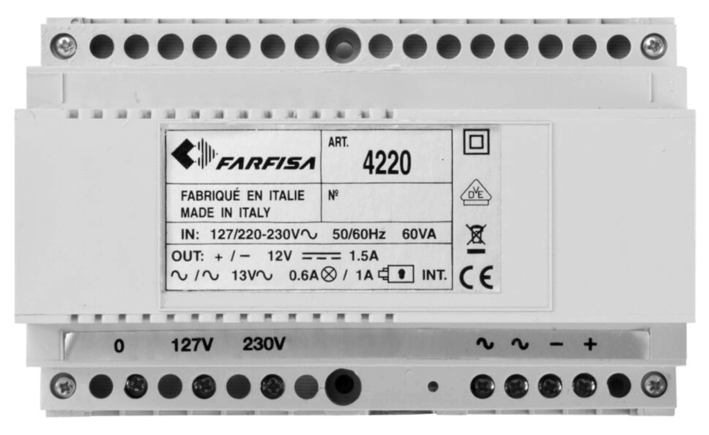 TRAFO-60VA-127-230 V-12 VDC/13 VAC-FN4000