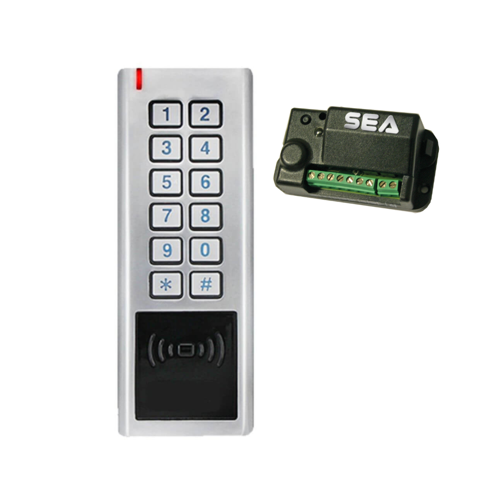 KEYPAD WITH CARD READER AND RECEIVER-433 MHZ-100 KEYS