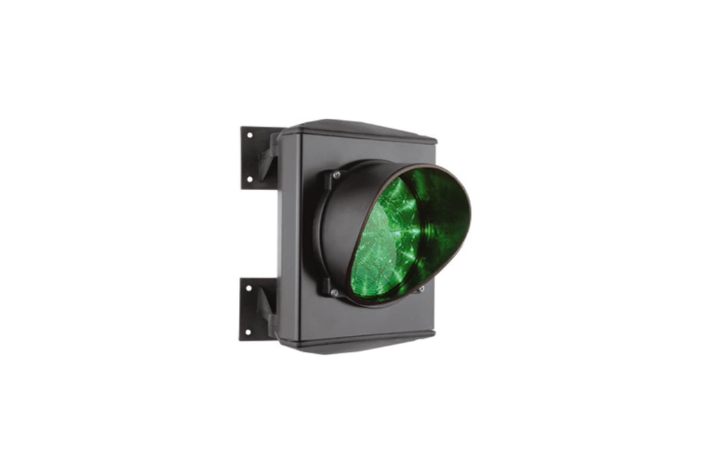 GREEN TRAFFIC LIGHT WITH LED-Ø 125 MM-ADJUSTABLE 180°-24V