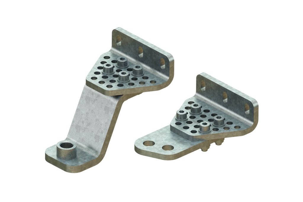 SET OF ADJUSTABLE BRACKETS FOR WELDLESS APPLICATIONS-SERRA32
