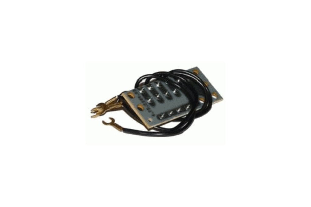 PRINT MET 4 DIODES-PROFILO-MATRIX STYLE-RED. ELO I Farfisa