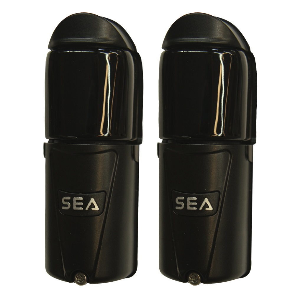 FLIPS BATTARY Screened – Draadloze Fotocellen op Batterij | 180° Aanpasbare Lens | 15 m Bereik | Antivandalisme Bevestiging