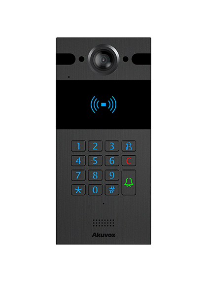 Akuvox R25K IP Video Intercom met toetsenbord, incl. opbouw set I SIP RFID/NFC (4MP, PoE, IP65)