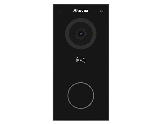 Akuvox E12W Black – WiFi IP video-intercom opbouw met camera en RFID