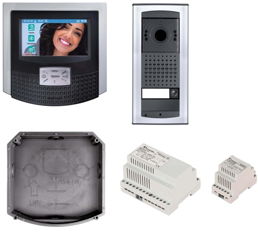 [KIT2262AGC] KIT VIDEO-GRIJS-HANDENVRIJ-KLEUR-TOUCH-MYLOGIC-AGORÀ-DUO