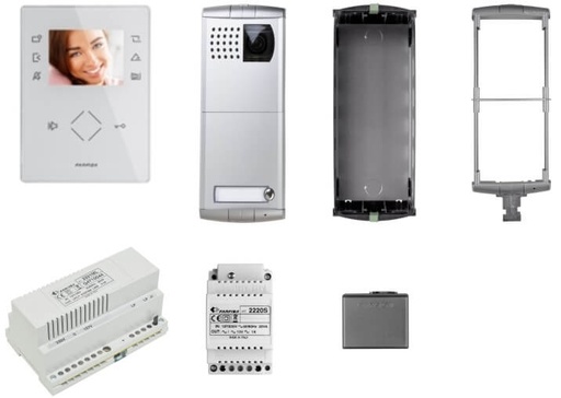 [KIT1262PLW] KIT VIDEO-WIT-HANDENVRIJ-KLEUR-ZHERO-PROFILO-DUO