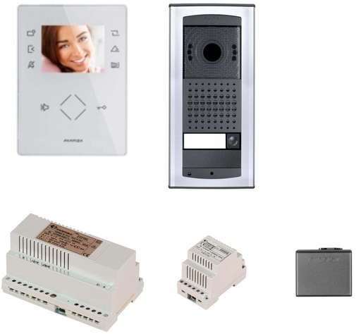 [KIT1262AGW] KIT VIDEO-BLANC-MAINS-LIBRE-COULEUR-ZHERO-AGORÀ-DUO