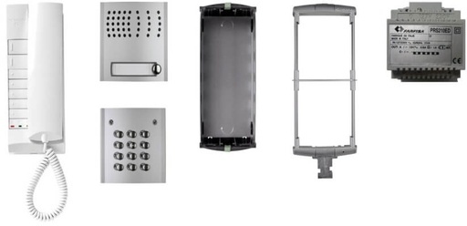 [KIT1PEXFD] KIT DOORPHONE WITH KEYPAD-EXHITO-PROFILO-RED. ELO