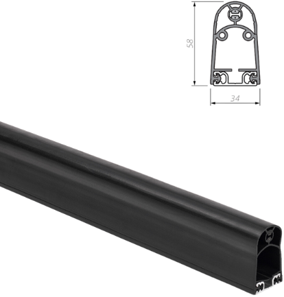 [GE365.200] SAFETY FRAME WITH RESISTANCE 8,2 kOhm-2,00 M