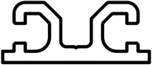 [MR000086] Mayser Aluminum profile C 26 | Aluminium profiel 6 meter