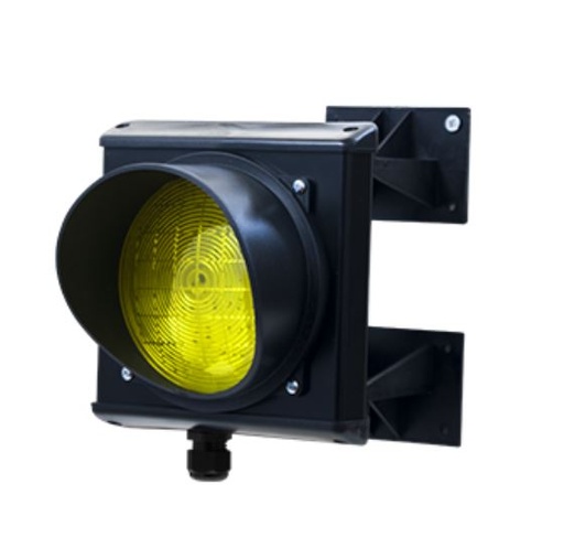 [900555] Geel Verkeerslicht met LED-Ø 125 MM - Hoek 180° Regelbaar - 24V 