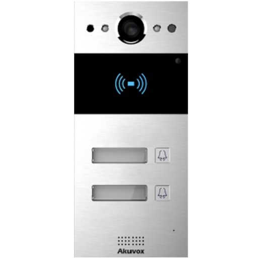 [R20BX2] Akuvox R20BX2 – IP Video Intercom met 2 Drukknoppen incl. Opbouwset